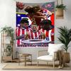 Atletico Madrid Wall Decor Tapestry Art For Pet Memorial Birthdaywedding Party Backdrop Family Gift