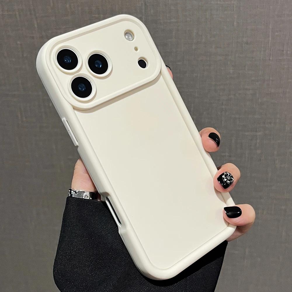 Case for iPhone 17 16 15 14 13 12 11 Pro Max 7 8 Plus X XS XR Shockproof Soft Matte Texture Phone Cases Cover for iPhone 17 Air