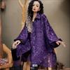 Damen Stilvolles Vintage Übergroßes Asymmetrisches Knopfhemd Sexy Mesh Durchsichtige Tunika Bluse Lässig Einfarbig Revers Langarm Oberteile