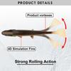 Spinpoler Bombshad Τετράγωνη Ουρά Swimbait Shad Πεσκέτα για Πίκα 14cm 18cm Εκτύπωση Σιλικόνη Τεχνητό Για Μεγάλη Αλιεία Θαλάσσης Wobbler