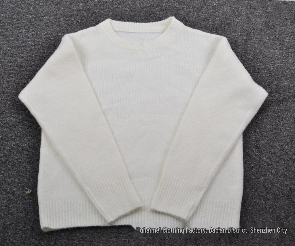 2026 Autumn/Winter European & American Versatile Solid Color Knit Pullover Sweater