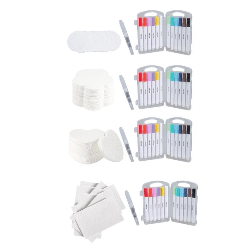 Magics 3D Foam Texture Painting Kits Watercolor Pen Magics Puff Paint Puff Drawing Texture Painting Kits Art Supplies