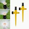 3Pcs 360° Rotation Automatic Lawn Sprinkler Adjustable Nozzle Corrosion Resistant Garden Watering System Buried Plug Irrigation Tool