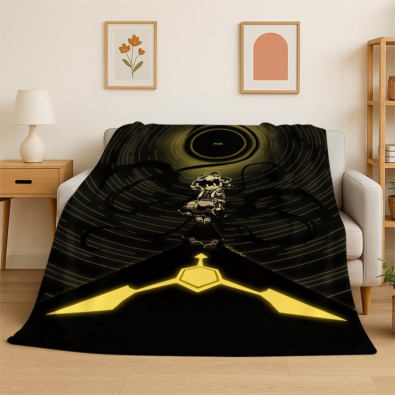 Droni Assassini a Cartoni Animati Uzi V Robot Coperta in Flanella Morbida Calda Plaid per Camera da Letto Soggiorno Letto Viaggio Campeggio Picnic