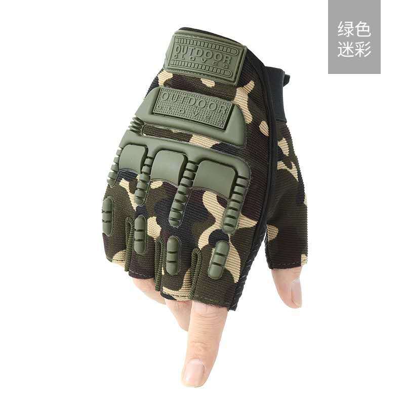 

Тактические уличные перчатки без пальцев Новые летние мужские и женские перчатки для боевой тренировки, нескользящие и износостойкие, для полевой езды average size