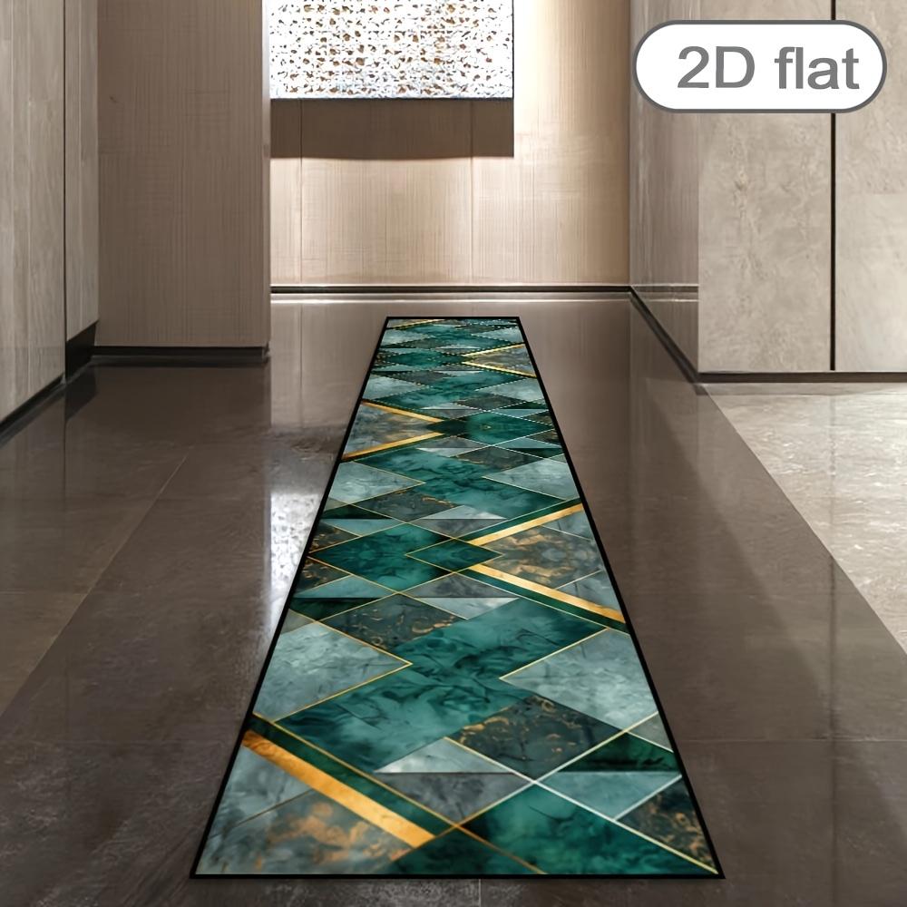 

1Pcs Anti Fatigue Kitchen Rugs,Green Nordic Print Waterproof Non-Slip Thick Cushioned Kitchen Mat Heavy Duty Comfort Standing Mat for Kitchen 40*60cm