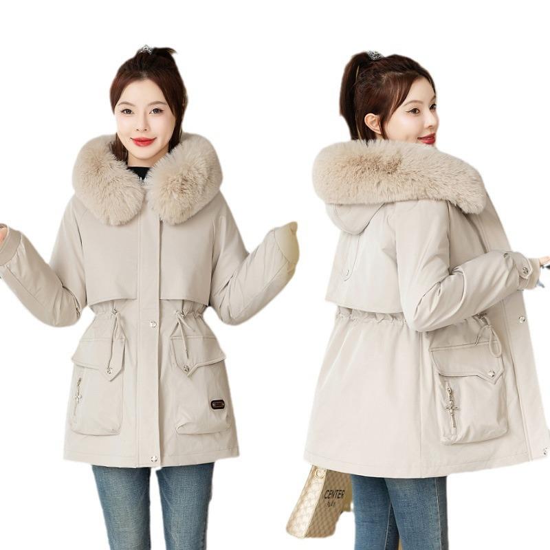 Removable liner down cotton-padded clothes women's medium and long year-old new cotton-padded pi overcome thickened cotton-padded jacket winter coat