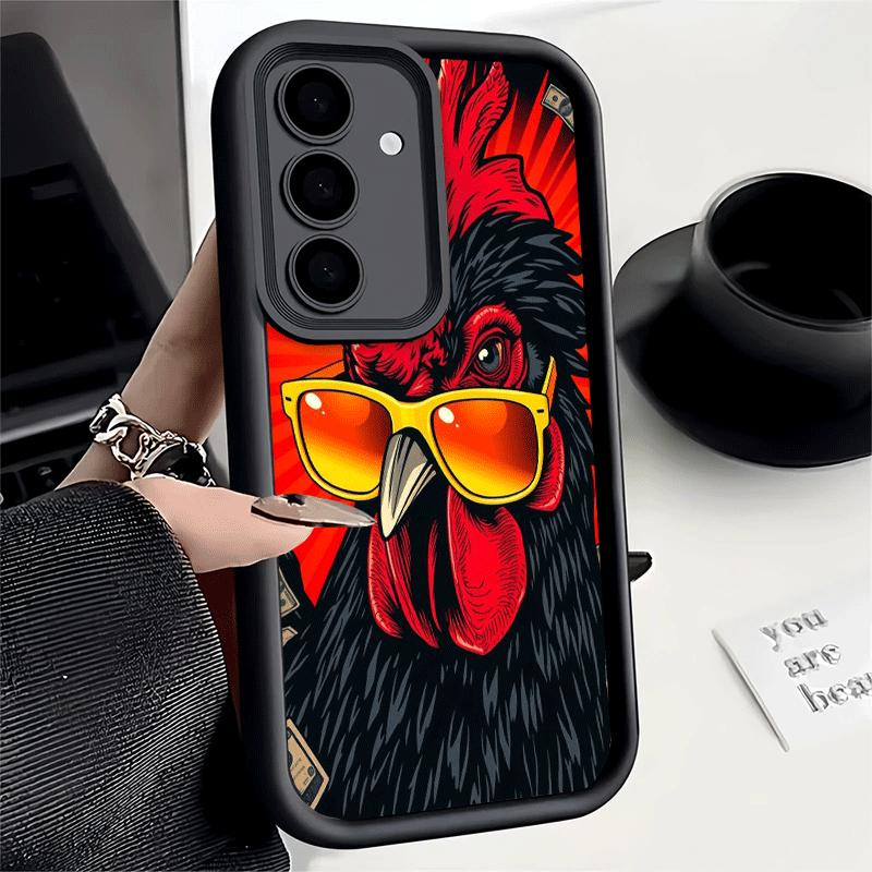 Phone Case for Samsung Galaxy S26 S25 Ultra S24 FE Chicken Hen Rooster Shell S23 Plus S22 + S21 S20 5G Soft Silicone Funda