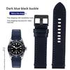 For TUDOR Black Bay Qicheng Bronze Little Red Flower Zenith Vintage Genuine Leather Watch Strap Men 22mm 23mm Cowhide Wristband