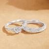 Platycodon Love Couple's Rings: New Chinese Style, Light Luxury, Retro Design - Perfect Christmas Gift for Girlfriend