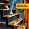 Anti Slip Tapes 1 inch*16FT Safety Non Skid Twill Yellow-Black Adhesive Waterproof Stickers For Indoor Outdoor Stairs Floor Step