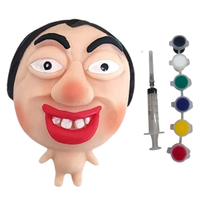 Silicone Squeeze Mask Character Toy for Adult Stress Relief Safe Pimple Popping Toy for Party Gathering Entertainment