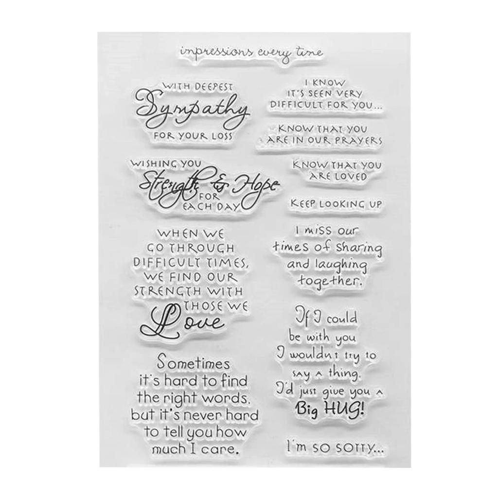 Buy Creative DIY English Letter Pattern Clear Transparent Seal Card