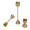 3pcs Different Heights Candlestick Holders Gold Metal Candle Holders  Wedding Centerpiece
