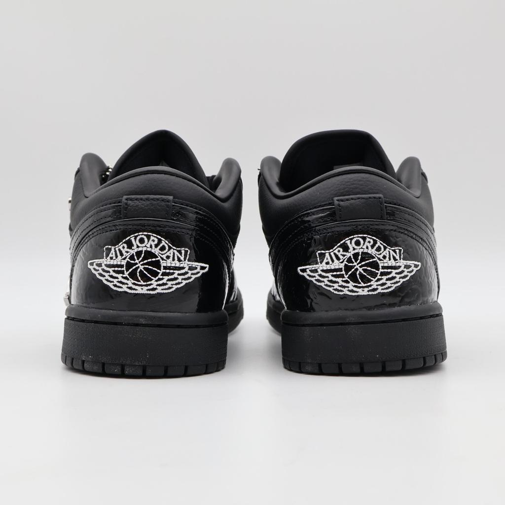 HJ7743-010 Nike WMNS Air Jordan 1 Low SE Black Croc (Women's)