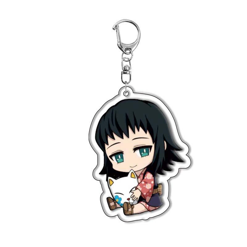 Demon Slayer Kimetsu No Yaiba Tanjiro Nezuko Acrylic Durable Keychain Pendant Anime Merchandise Custom Ready Stock