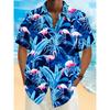 Heren Hawaiiaanse Overhemden 3D Print Hawaïaanse stijl Mode Knopen Korte Mouw Revers Streetwear Hawaiiaanse Blouse shirts voor mannen Zomer