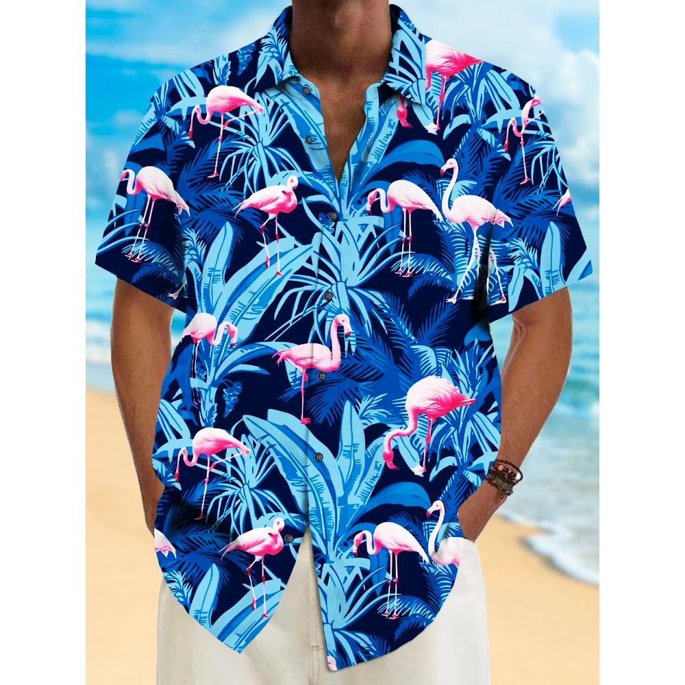 Heren Hawaiiaanse Overhemden 3D Print Hawaïaanse stijl Mode Knopen Korte Mouw Revers Streetwear Hawaiiaanse Blouse shirts voor mannen Zomer