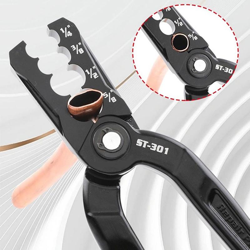 A96I-ST301 Copper Tube Repair Pliers Versatile Round Plier Tool Compound Rounder And Flat Folding Tube Fix Leaks Quickly
