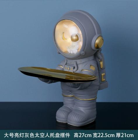 Лоток для хранения статуи космонавта, смола, скульптура космонавта, держатель для ключей, скандинавский домашний декор, настольная фигурка для гостиной, украшения