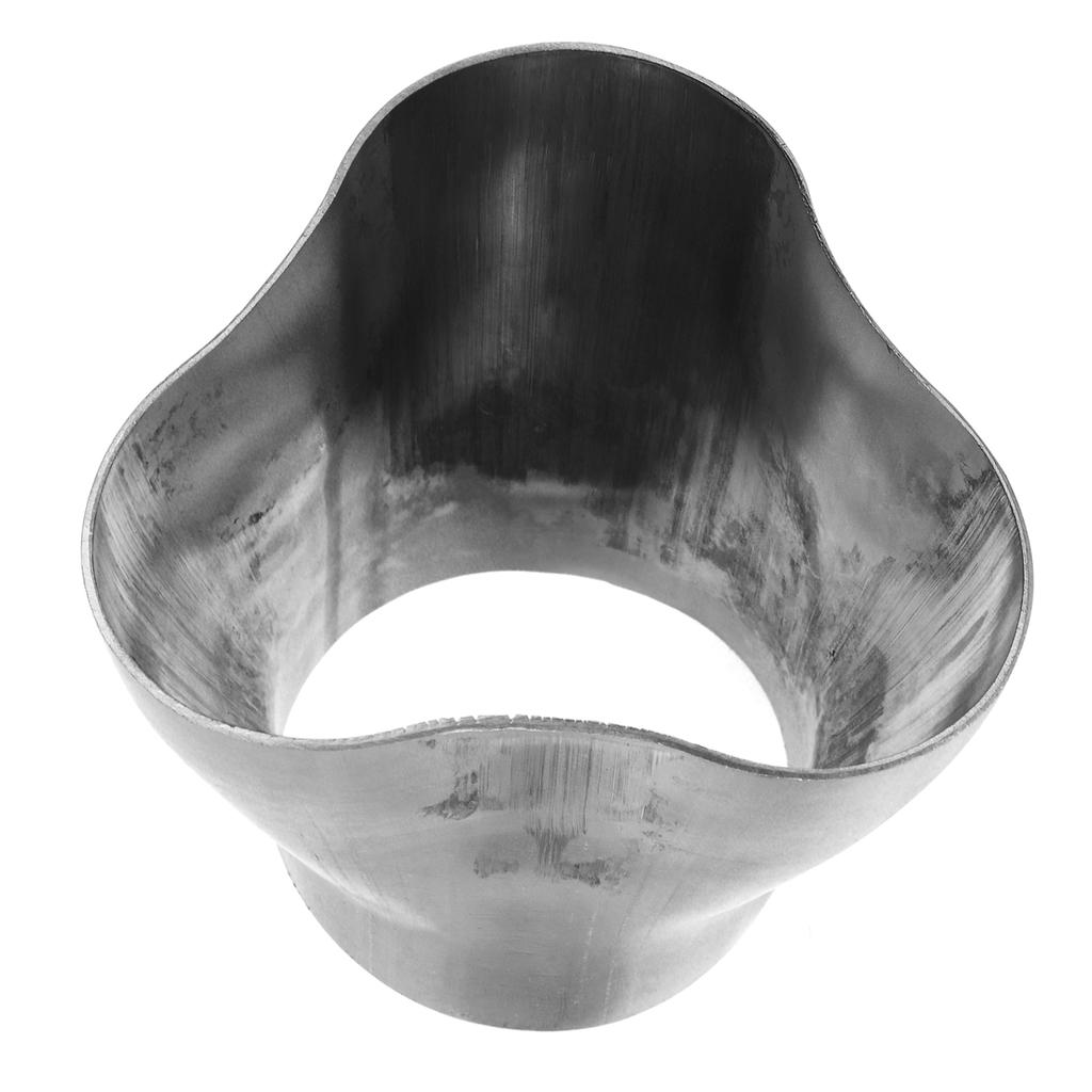 3 into 1 Exhaust Header Collector 1.75in Inlet 2.38in Outlet for Car Modification Car Exhaust Accessory Exhaust Header