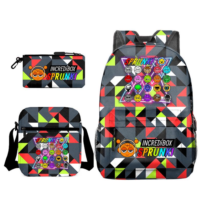Peripheral Heat Transfer Rhythm Box Cartoon Animation Primary School Students Third Grade Light Load Reduction Large Capacity Backpack L