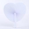 European Heart-Shaped White Paper Wedding Fan