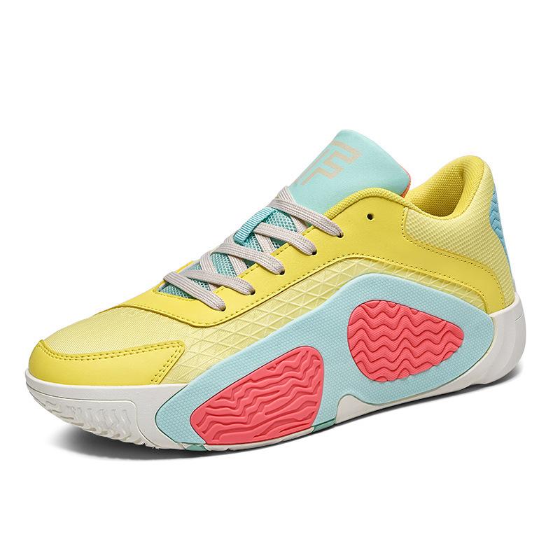 Foreign trade new men's and women's basketball shoes actual combat cement ground youth primary and secondary school students running sports shoes 2025