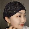 Summer Breathable Women Turban Cap High Elastic Female Head Wrap Diamonds Muslim Under Scarf Bonnet Islam Headscarf Hat