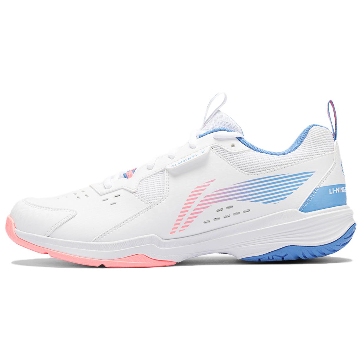 

Li-Ning All-Purpose Sports Comfortable Wear-Resistant Breathable Low-Top Badminton Shoes Unisex sneaker White Pink Blue AYTT001-6 37⅔