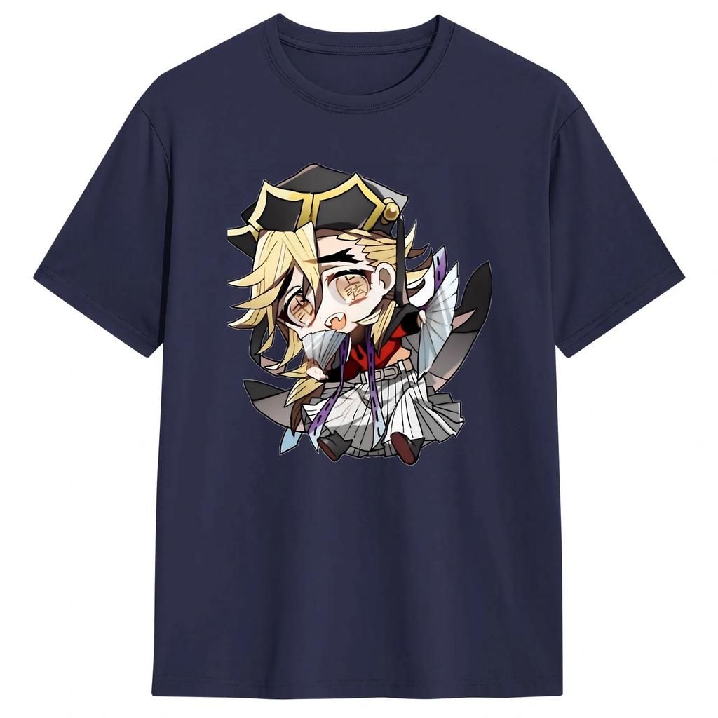 Vintage T Shirt Summer Anime Douma Upper Fashion T Shirts Pure Cotton Tee Shirt for Unisex Awesome Plus Size Short Sleeve Tees