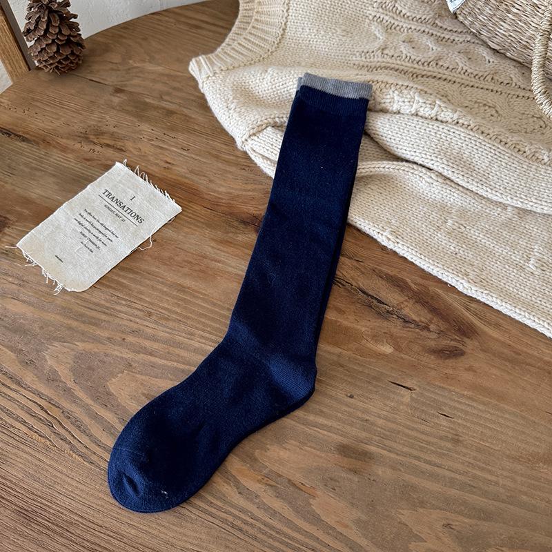 Gray Wool Calf Socks Contrasting Beautiful Legs Are Soft And Skin-Friendly, And Long Piles Of Socks In Winter 36-40