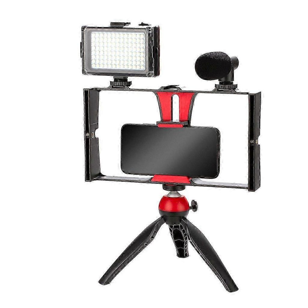 Phone Video Camera Cage Handheld Stabilizer Film Making Rig for SmartPhone Hand Grip Bracket Mobile
