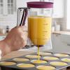 Batter Dispenser for Baking 900ml 4-Cup Measured Container with Quick Release Spout BPA-Free Plastic Batter Pourer for Pancakes Cupcakes Waffles