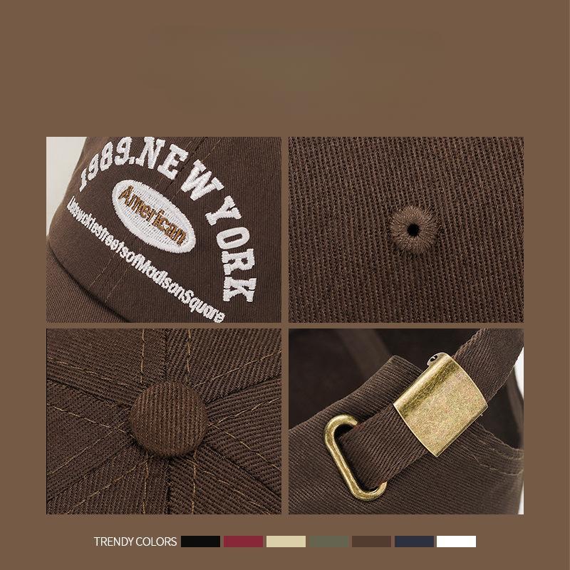 Hat Men's and Women's Korean Version of Fashion Baseball Cap Men's Spring and Autumn Soft Top Cap Trend Summer Outdoor Leisure Visor Women