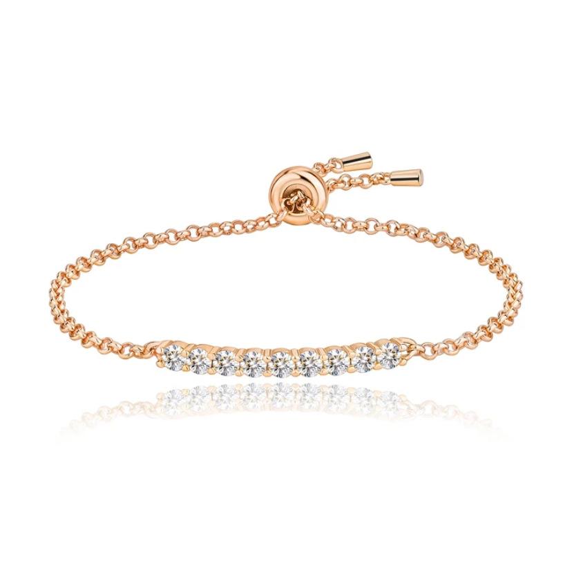 S925 Bracelet Is Fashionable and Versatile, New Model Full of Diamonds, European and American Cross-border Boutique Moissanite Bracelet for Women