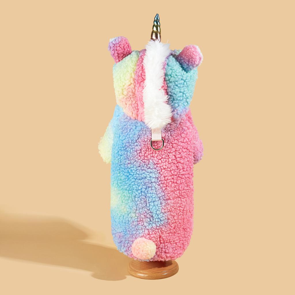 Autumn and winter Christmas pet clothing for dogs and unicorns, cats and dogs transformed into pet clothes