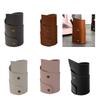 PU Leather Pen Cup Desk Pen Holder Makeup Brush Organizer Desktop Pencil Cup For Office Desk Organization 65x110mm