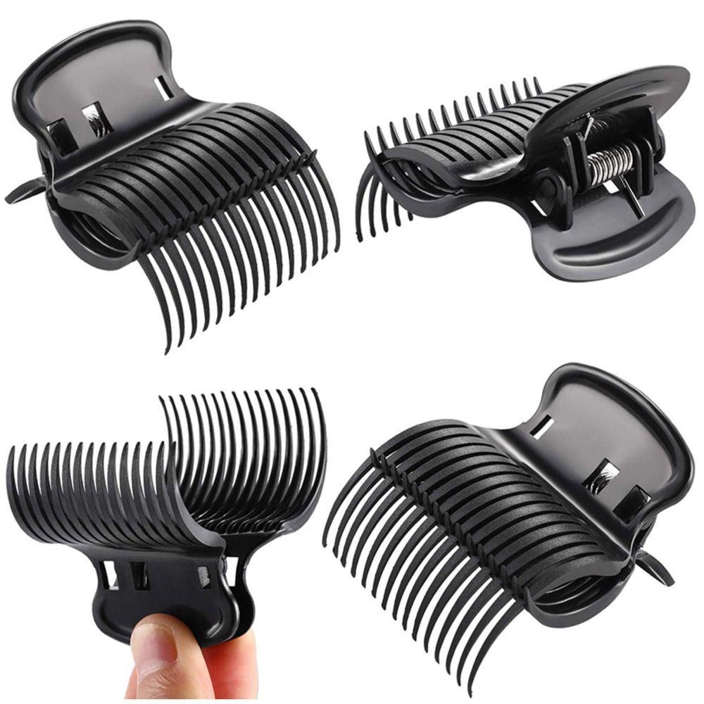 12pcs/set White Hair Dye Perm Insulation Clips Black Hot Roller Super  Professional