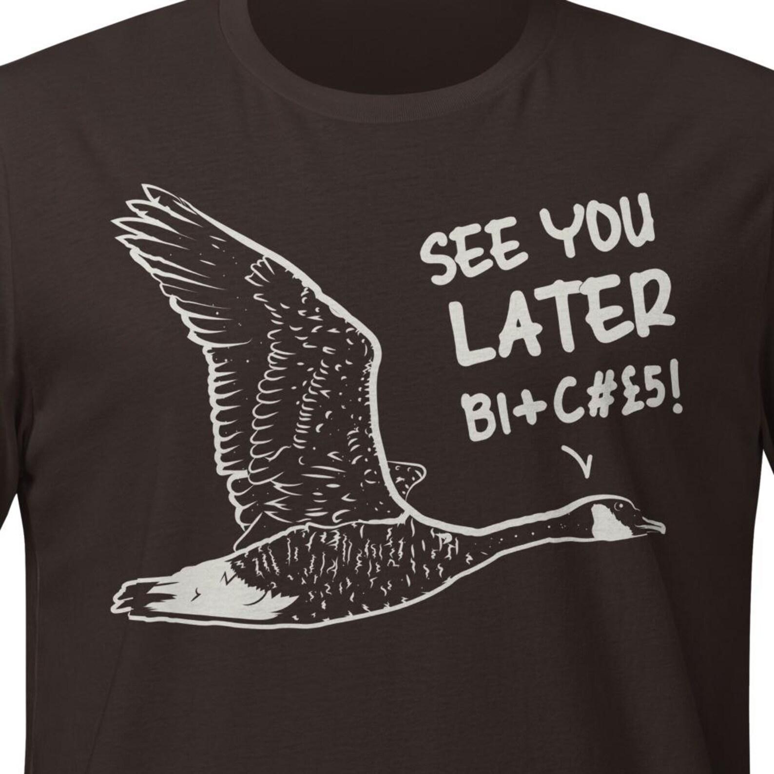 Goose, Autumn, Unisex t-shirt L