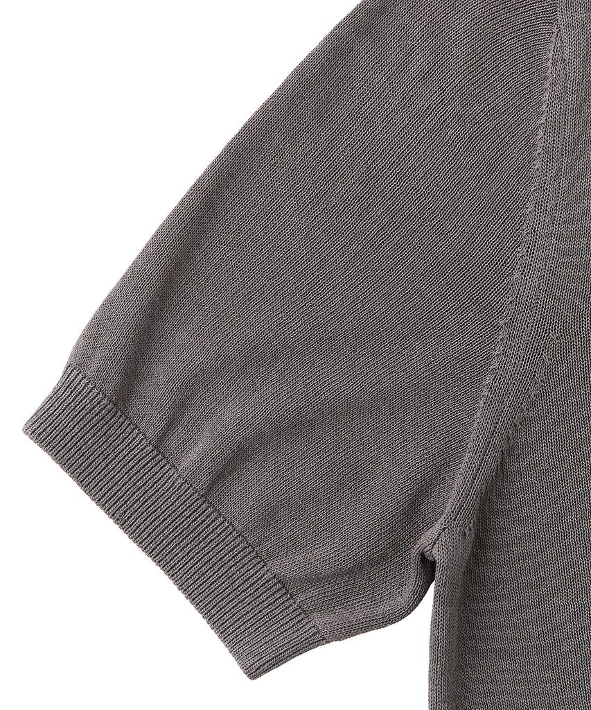 VERNO 26Ssll Open Collar Knit Gray