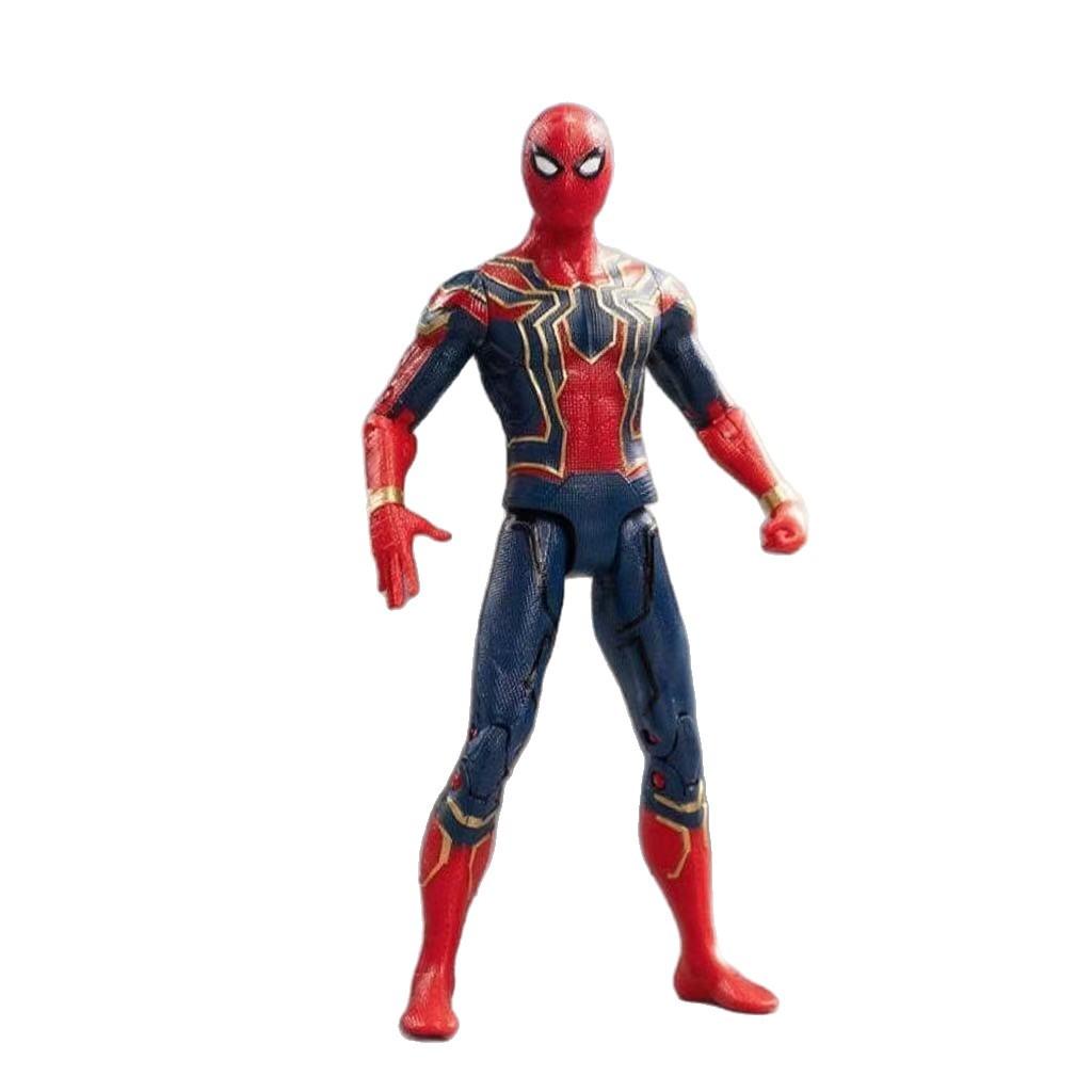 Spider-Man Actionfigur, Leuchtende Gelenkige Heldenmodell-Spielzeug, Avengers Infinity War Sammlerstück für Kinder