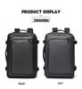 Men's Large Capacity Business Backpack - Convertible Crossbody and Double Shoulder Bag for Travel