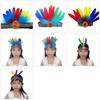 Vibrant Feather Headband Fashion Hair Accesories Stretchy For Bohemian Style Festivals Parties Or Beach Vacations