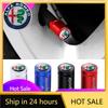 Car Stickers For Alfa Romeo 4Pcs Car Wheel Cover Tire Valve Caps Anti-theft Valve Stem Auto Accessories For Alfa Romeo Giulia St