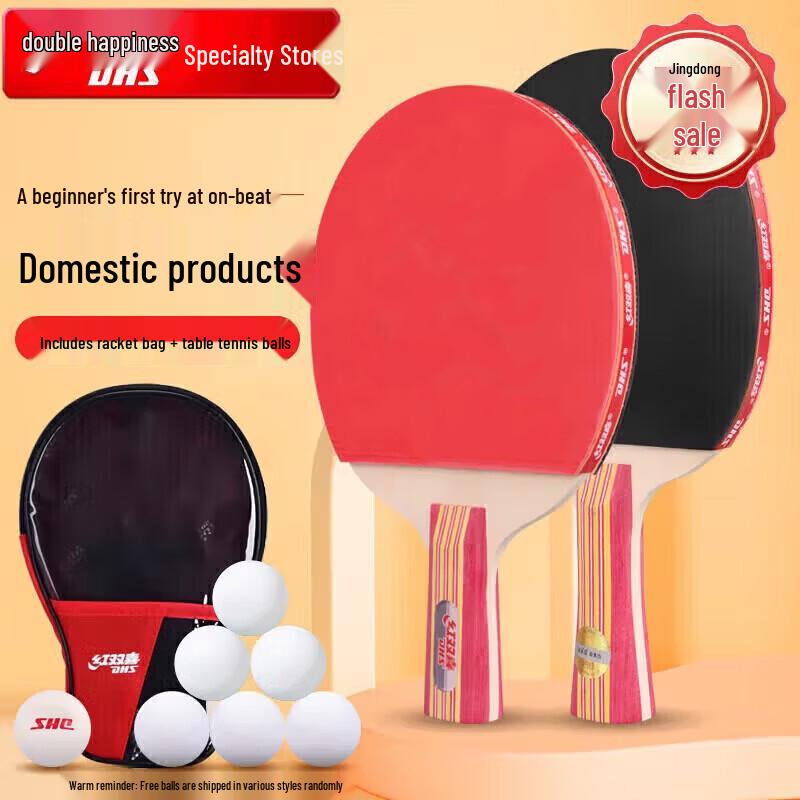 DHS Type II Fitness Table Tennis Racket Set