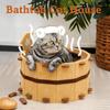 Four Seasons Cat Bed Felt Cat Castle House Fun Bathtub Cat House  Sharpening Claws/sleeping