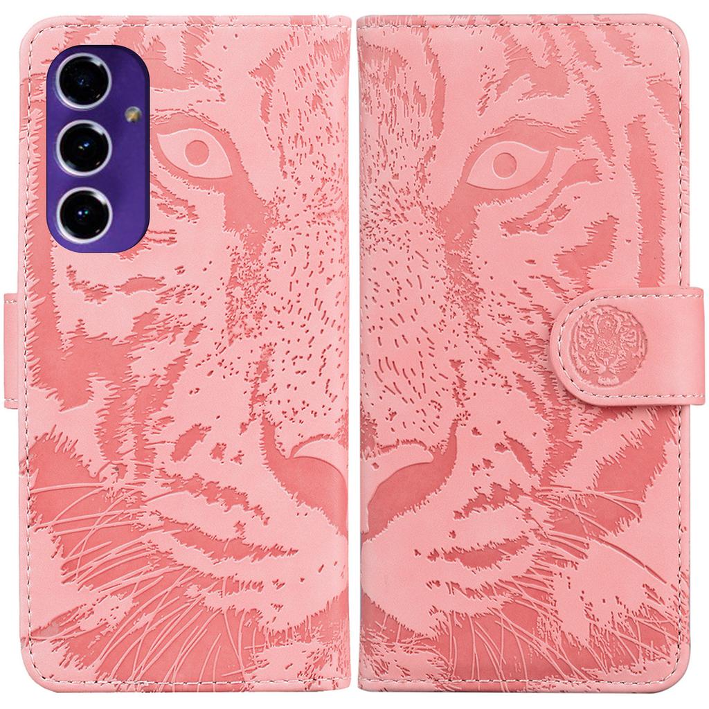 For Samsung Galaxy A16 5G/A16 4G Case Tiger Imprint Leather Wallet Phone Cover