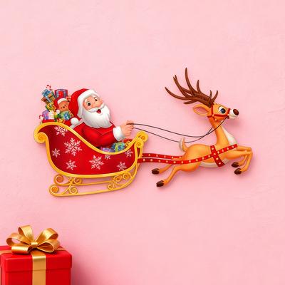 1Pc Colorful Iron Art Decorative Wall Hanging, Scene Decoration, Door Decoration, Iron Art Wall Hanging for Door Decoration, Living Room Wall Decora