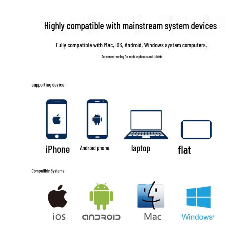 BOEGAM Long-Range Wireless Screen Mirroring Kit